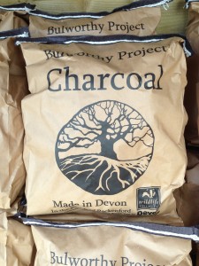 locally produced charcoal (2) seasoned devon logs producing charcoal