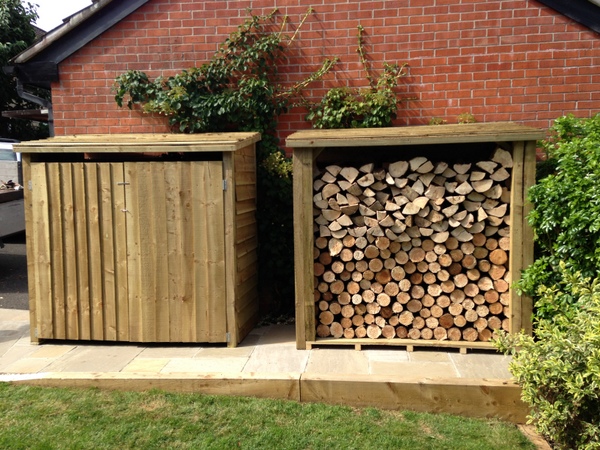 Log store Exeter Heavy duty log store Exeter